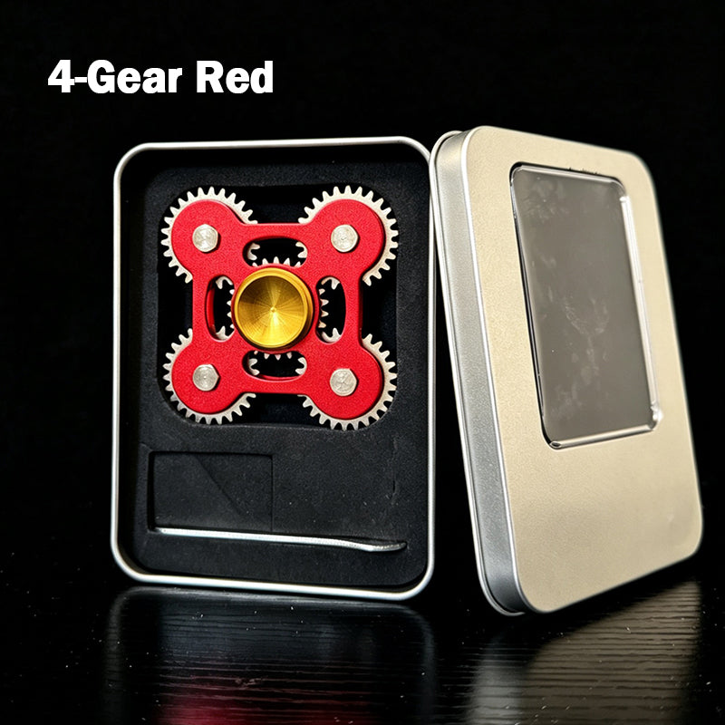 100% Metal EDC Gears Linkage Fidget Spinner Fidget Gyro Toy Metal Hand Spinner Stress Relief Toy, Focus Meditation, Break Bad Habits, ADHD outdoorfun