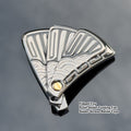 Fan Shaped Magnetic Push Slider EDC Metal Fidget Toy Desk Toy Fidget Slider