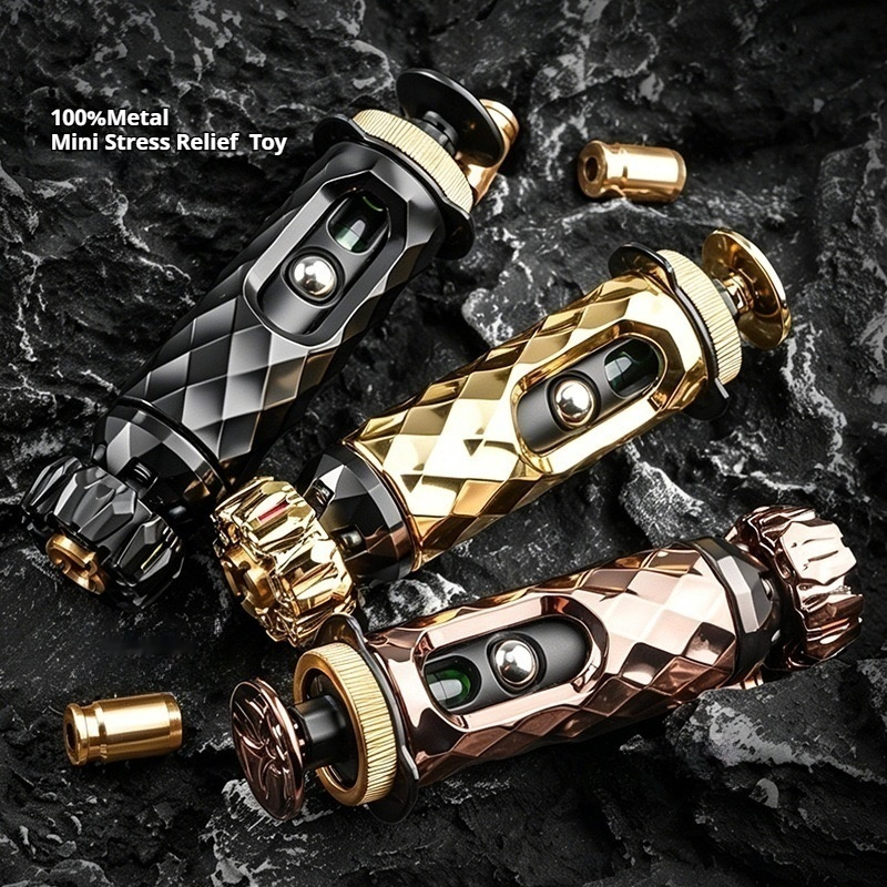AGT-013 100% Metal Cyber Gun Toy Stress Relieving Toy Fidget Toy EDC Stress Reliever with Shell Ejection