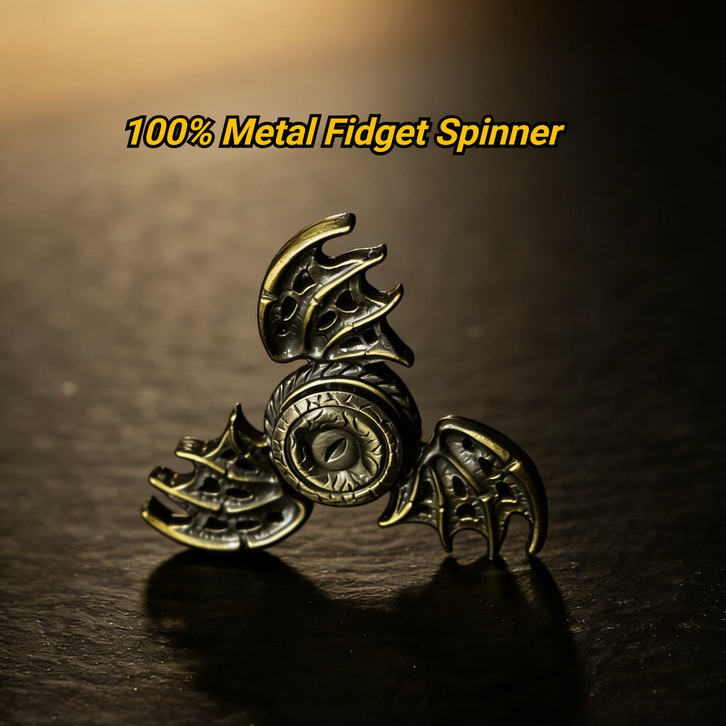 Dragon Wing Fidget Spinner 100% Metal EDC Hand Exercise Gadget Fingertip Toy Stress Relief Toy