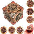 7 In 1 Spinner Dice DND Metal Fidget Cube D&D Dice Set with 3D Relief Dungeon Design – Cool Polyhedral RPG Dice, Fantasy Tabletop Gaming Accessory, Desk Setup, Gamer Gadget Accessory & Collections