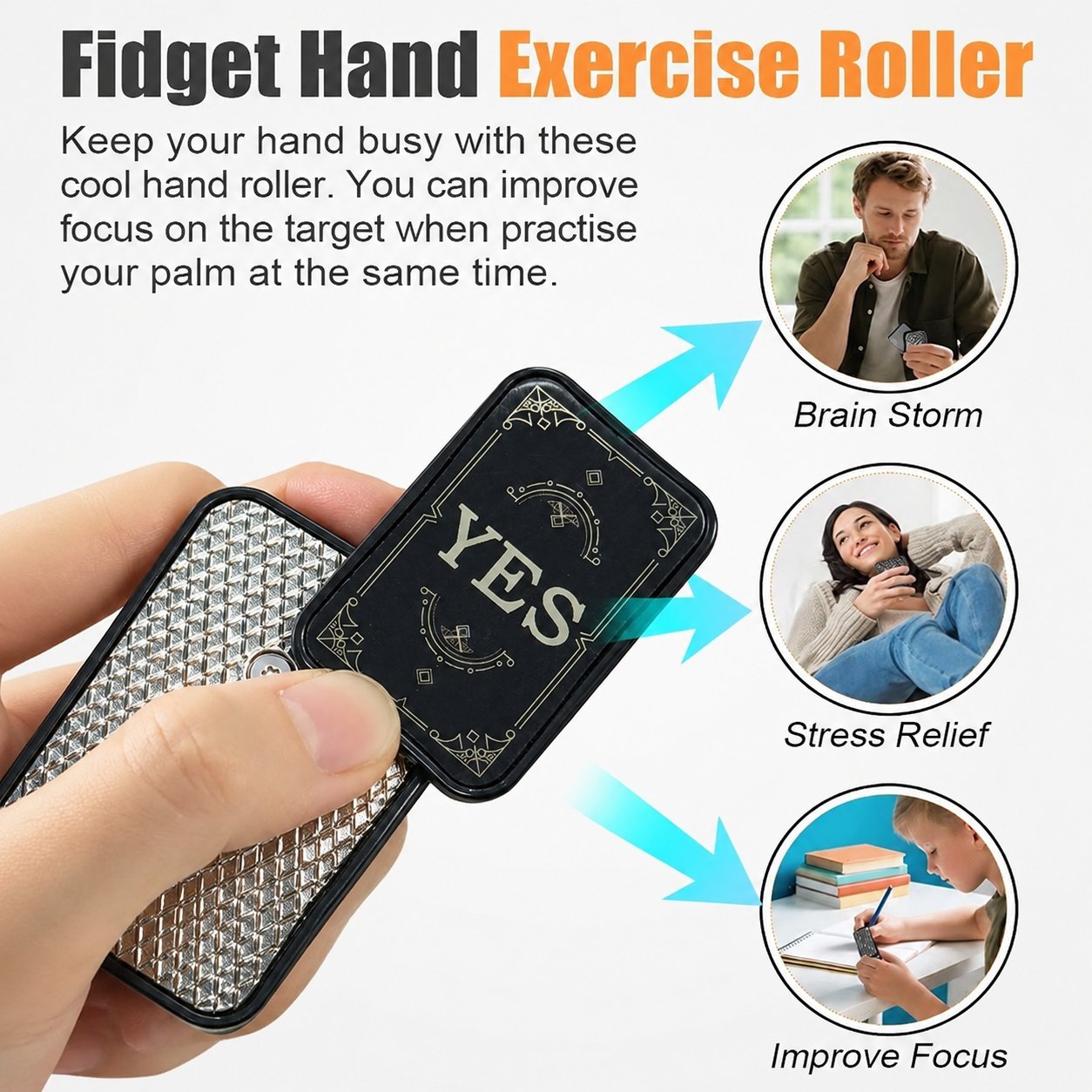 Infinity Fidget Slider FATEFLIP Oracle Slider EDC Magnetic Mechanical Fidget Toy Stress Relief Toy Desk Toy Decision Maker