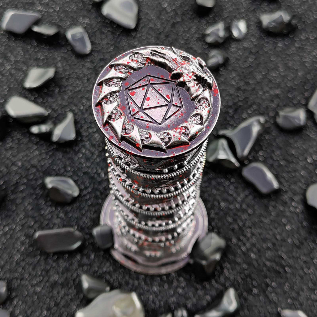 100% Metal Roulette Dice Spinner DND Dice Set 7 In 1 Fidget Spinner Fate Dice Fidget Toy For Ttrpg, Game Night, Collection, Tabletop Accessories, Gift