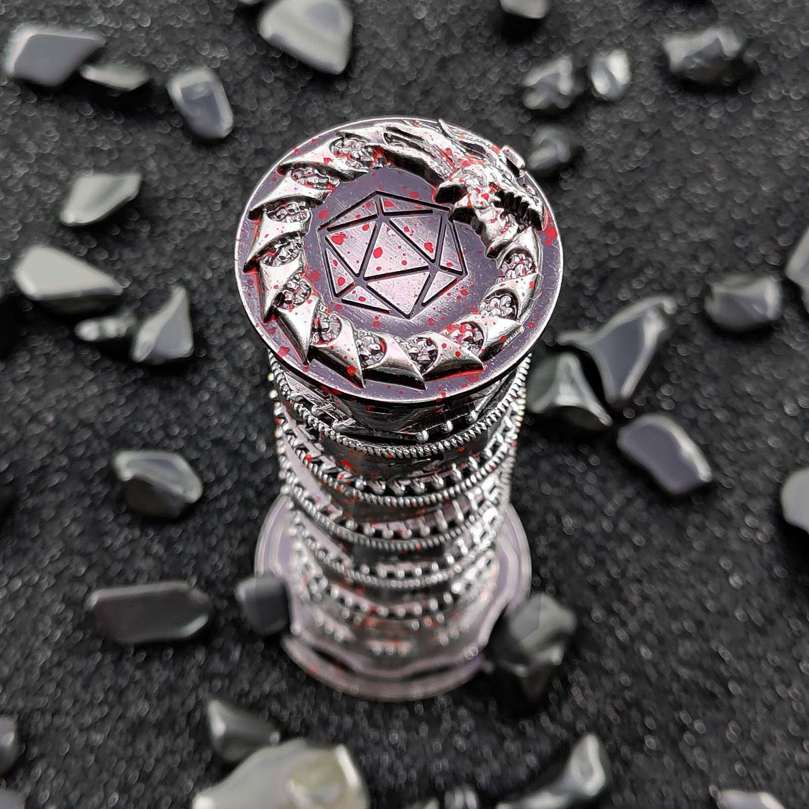 100% Metal Roulette Dice Spinner DND Dice Set 7 In 1 Fidget Spinner Fate Dice Fidget Toy For Ttrpg, Game Night, Collection, Tabletop Accessories, Gift