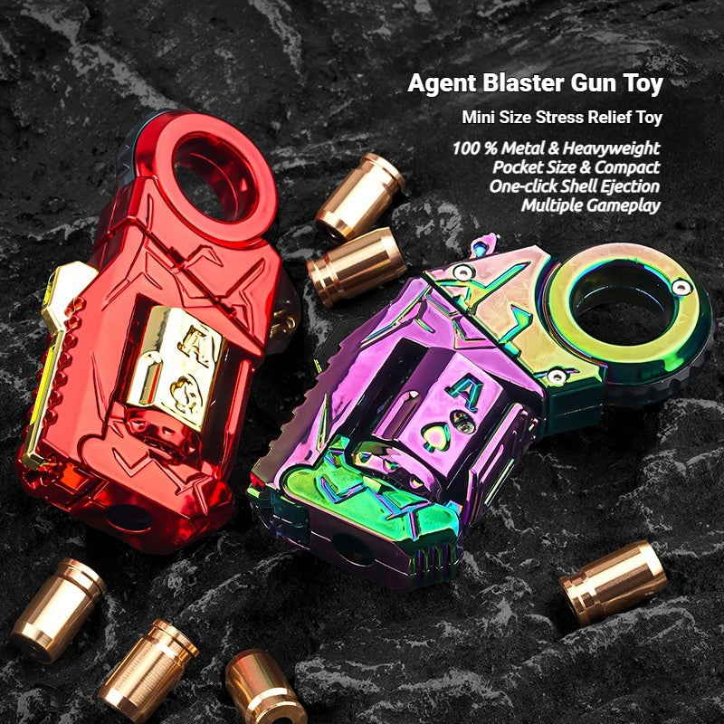 AGT-011 Pocket Size Mini Metal Blaster Stress Relief Toy Emittable Fingertip Toys Heavyweight Fidget Toys