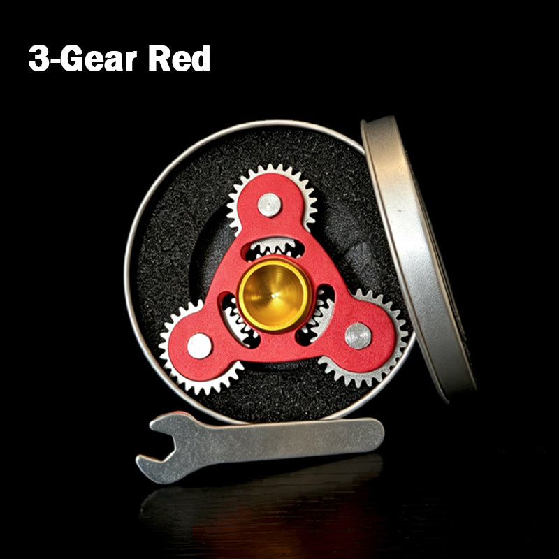 100% Metal EDC Gears Linkage Fidget Spinner Fidget Gyro Toy Metal Hand Spinner Stress Relief Toy, Focus Meditation, Break Bad Habits, ADHD outdoorfun