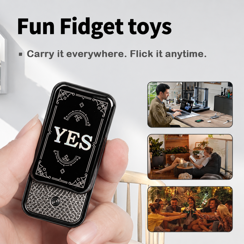 Infinity Fidget Slider FATEFLIP Oracle Slider EDC Magnetic Mechanical Fidget Toy Stress Relief Toy Desk Toy Decision Maker