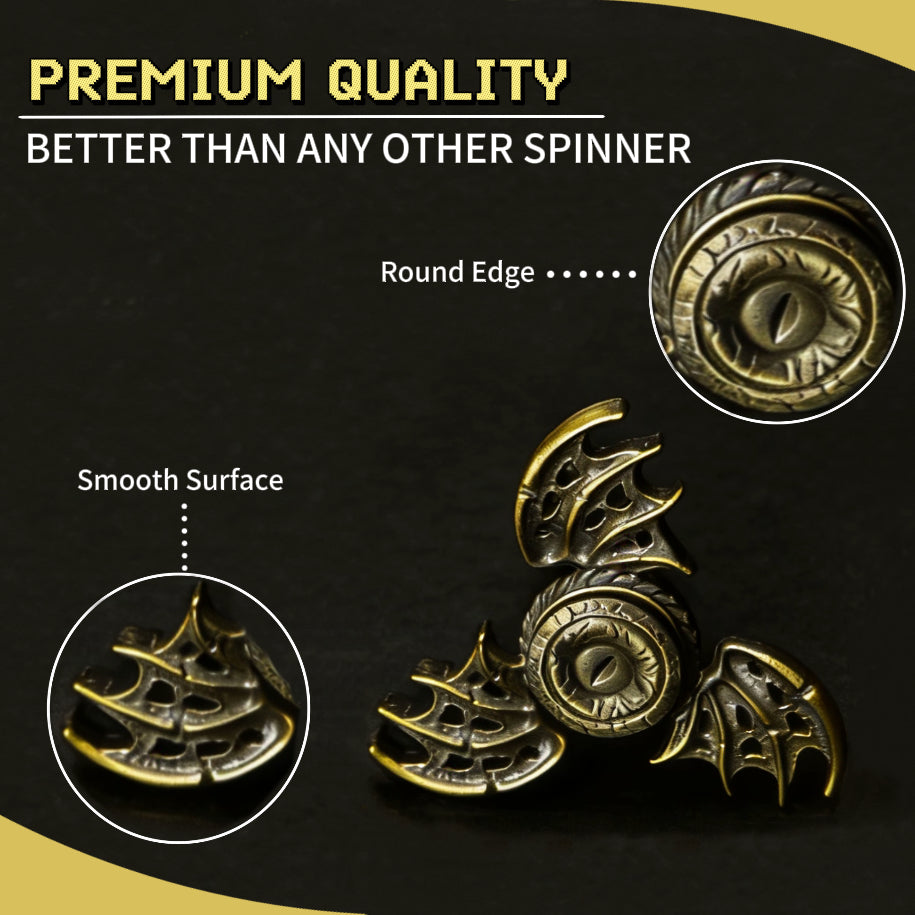 Dragon Wing Fidget Spinner 100% Metal EDC Hand Exercise Gadget Fingertip Toy Stress Relief Toy