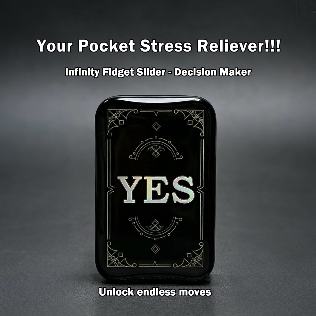 Infinity Fidget Slider FATEFLIP Oracle Slider EDC Magnetic Mechanical Fidget Toy Stress Relief Toy Desk Toy Decision Maker