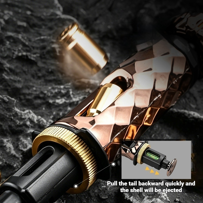 AGT-013 100% Metal Cyber Gun Toy Stress Relieving Toy Fidget Toy EDC Stress Reliever with Shell Ejection