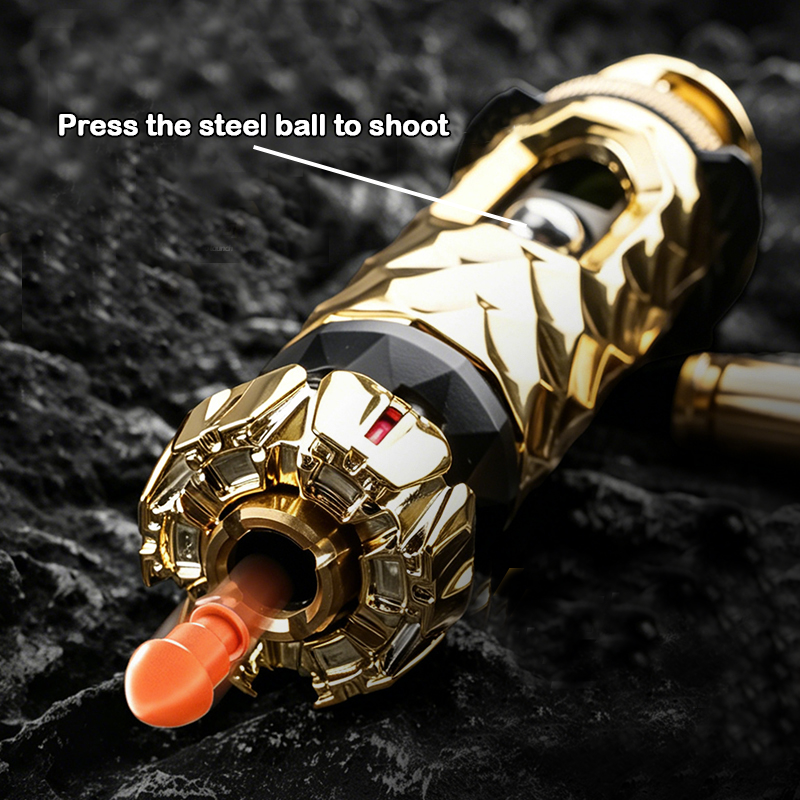 AGT-013 100% Metal Cyber Gun Toy Stress Relieving Toy Fidget Toy EDC Stress Reliever with Shell Ejection