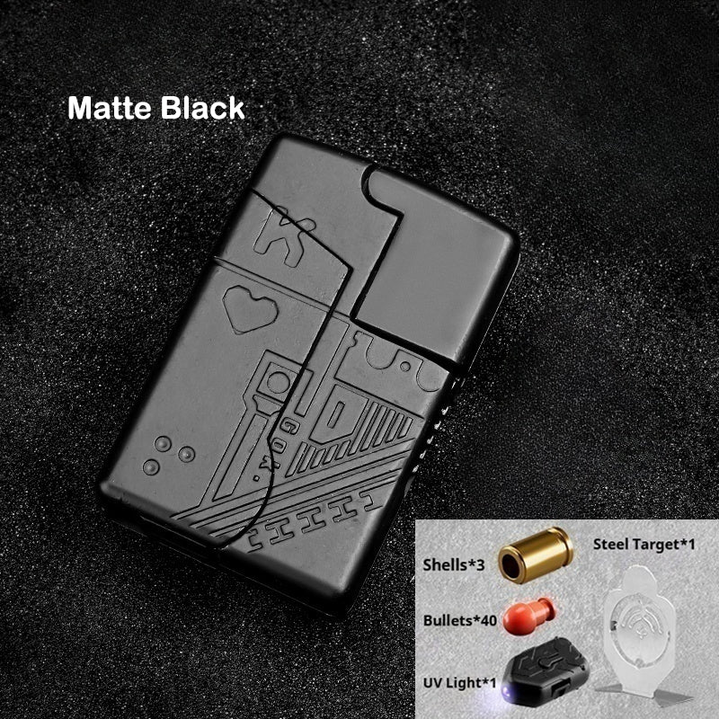 AGT-002 Folding Gun Toy Fidget Toy 100% Metal EDC One-Click Shell Ejection Toy